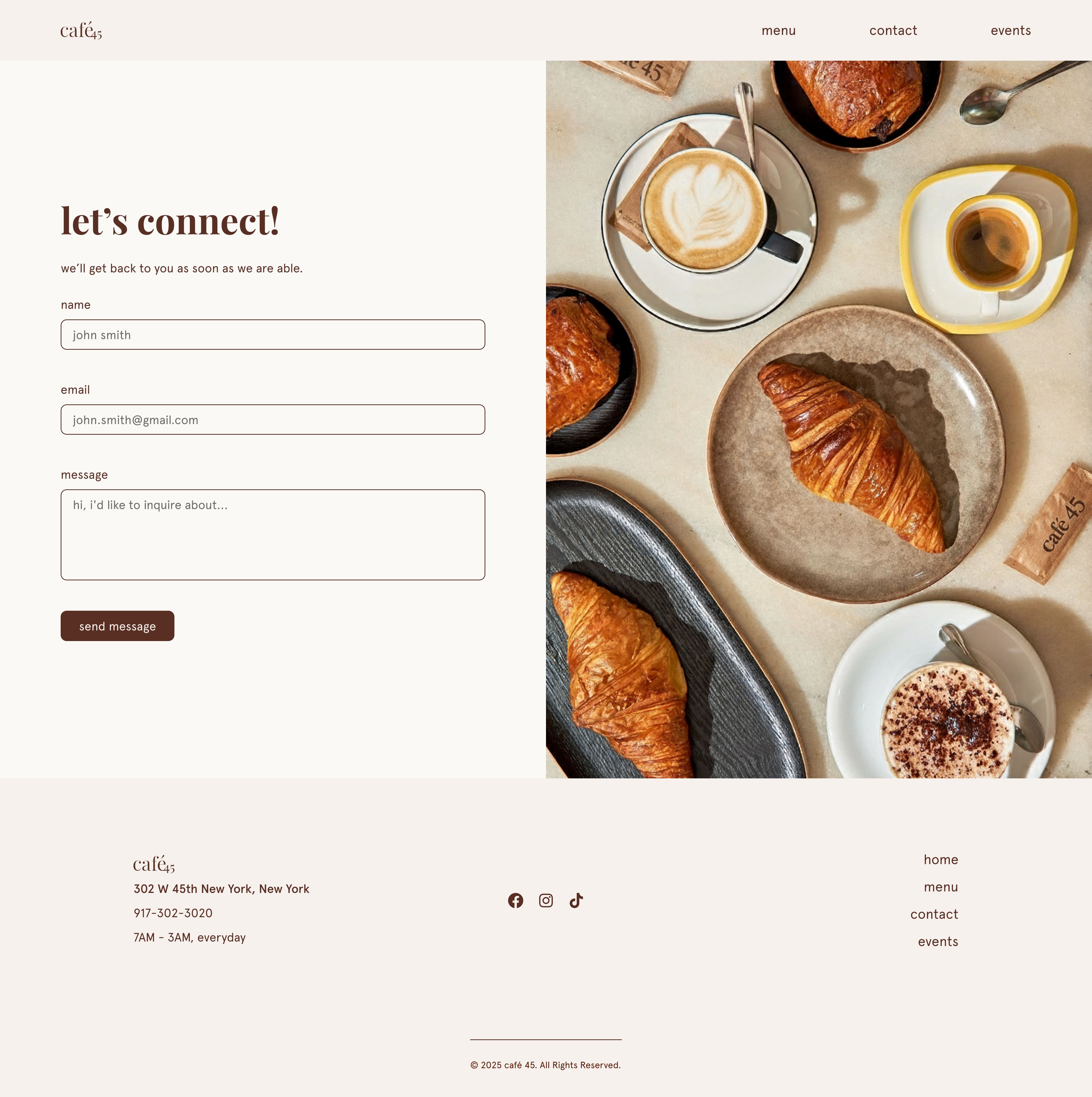contact page