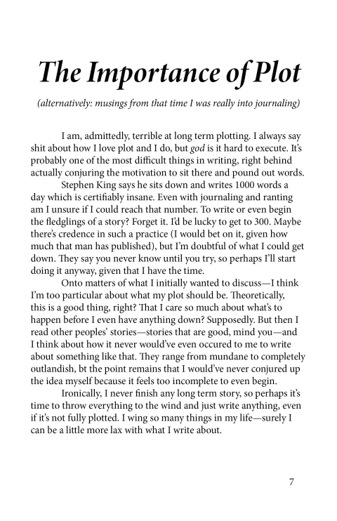 the importance of plot
